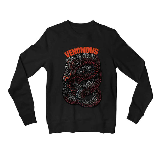 pantera venomous sweatshirt upper winterwear music band buy online india the banyan tee tbt men women girls boys unisex black