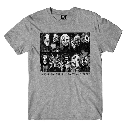 slipknot wait & bleed t-shirt music band buy online india the banyan tee tbt men women girls boys unisex gray