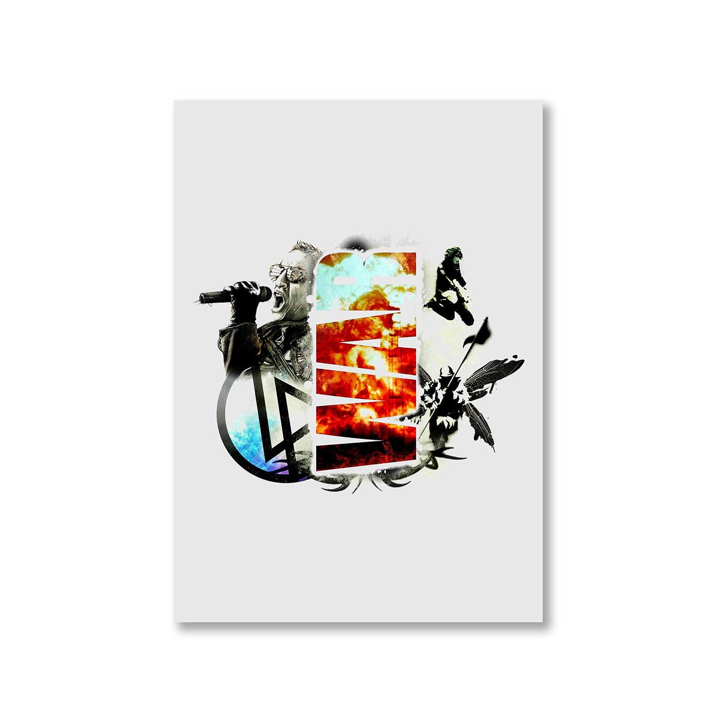 linkin park war poster wall art buy online india the banyan tee tbt a4