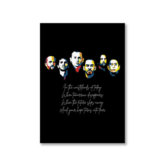 linkin park wastelands poster wall art buy online india the banyan tee tbt a4
