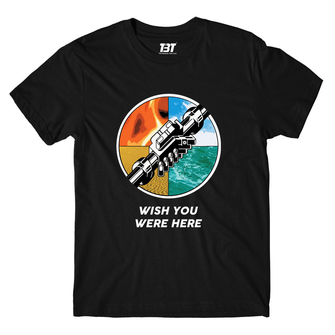 Pink Floyd T-shirt - Wish You Were Here T-shirt The Banyan Tee TBT sports mens india full meesho women boys flipkart