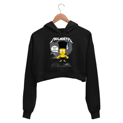 megadeth wrong font crop hoodie hooded sweatshirt upper winterwear music band buy online india the banyan tee tbt men women girls boys unisex black