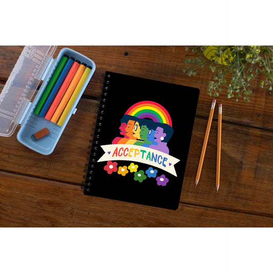 pride acceptance notebook notepad diary buy online india the banyan tee tbt unruled - lgbtqia+