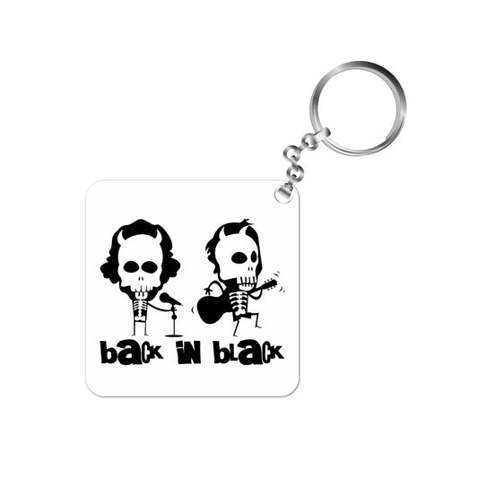 ac/dc back in black keychain keyring for car bike unique home music band buy online india the banyan tee tbt men women girls boys unisex