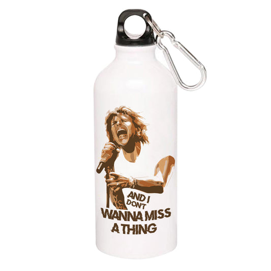 aerosmith don't wanna miss a thing sipper steel water bottle flask gym shaker music band buy online india the banyan tee tbt men women girls boys unisex