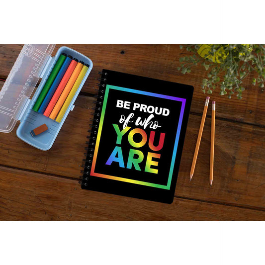 pride be proud of who you are notebook notepad diary buy online india the banyan tee tbt unruled - lgbtqia+