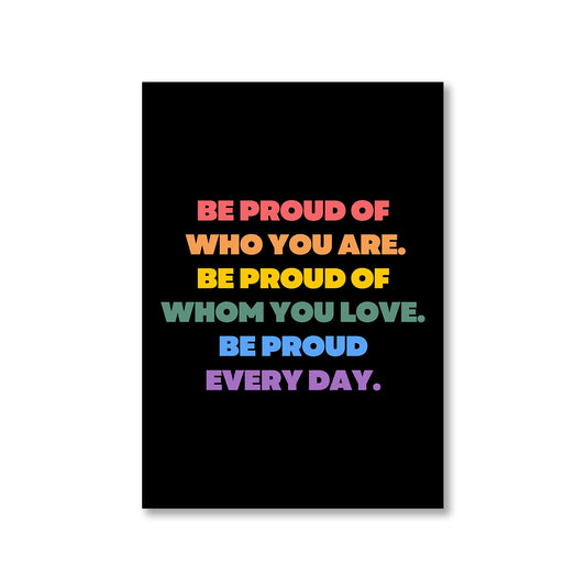 pride be proud poster wall art buy online india the banyan tee tbt a4 - lgbtqia+
