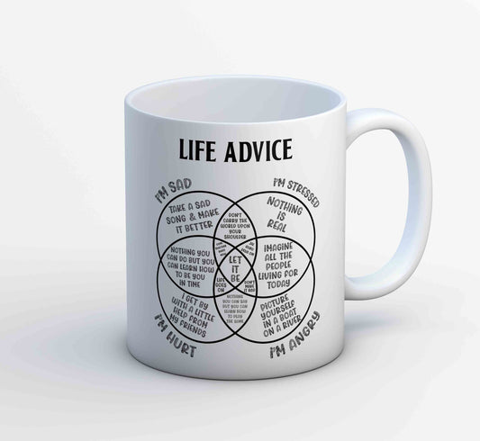 the beatles life advice mug coffee ceramic music band buy online india the banyan tee tbt men women girls boys unisex