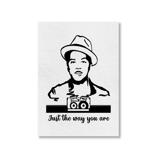 bruno mars just the way you are poster wall art buy online india the banyan tee tbt a4