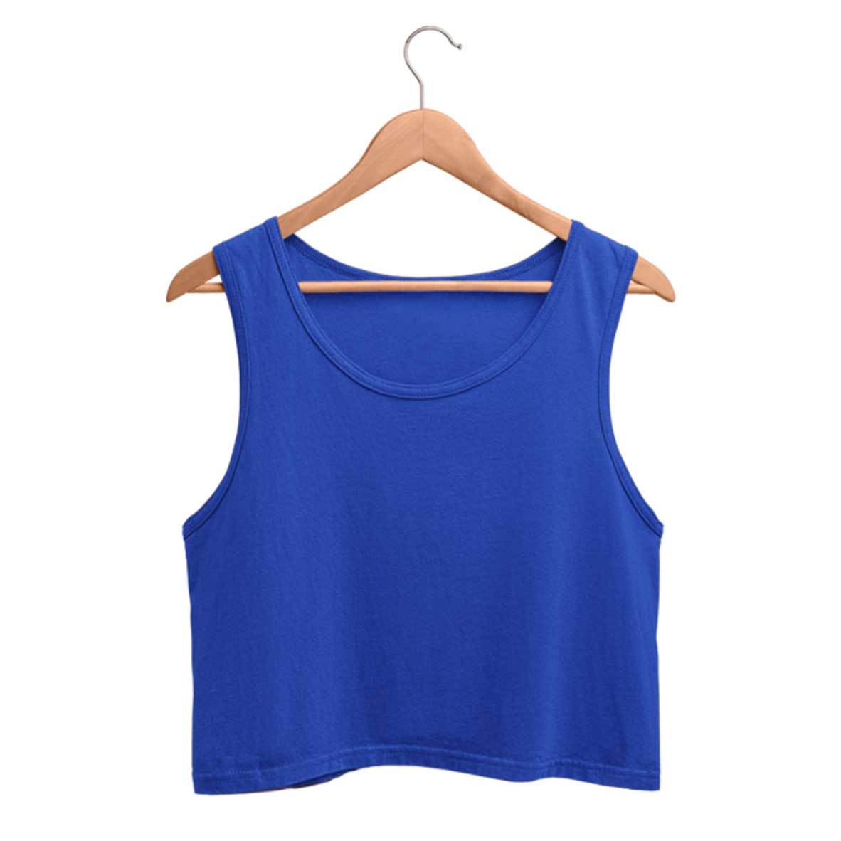 crop tank tops royal blue crop tank top the banyan tee tbt basics  for girls for women for gym