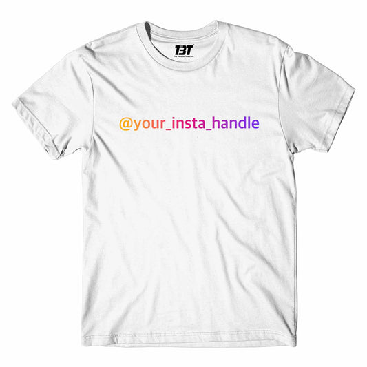 Instagram Handle T-shirt by The Banyan Tee custom white customizable custom