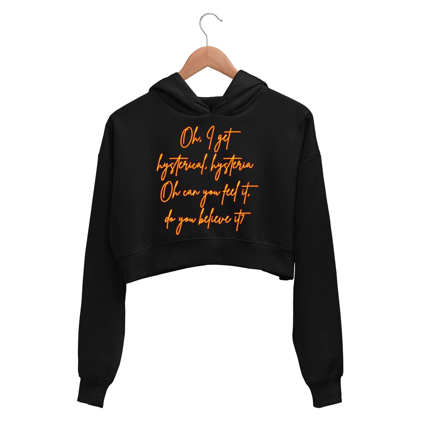 def leppard hysteria crop hoodie hooded sweatshirt upper winterwear music band buy online india the banyan tee tbt men women girls boys unisex black