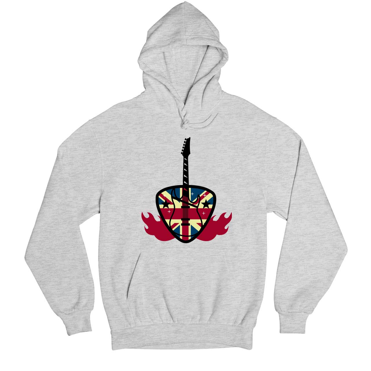 def leppard guitar art hoodie hooded sweatshirt winterwear music band buy online india the banyan tee tbt men women girls boys unisex gray