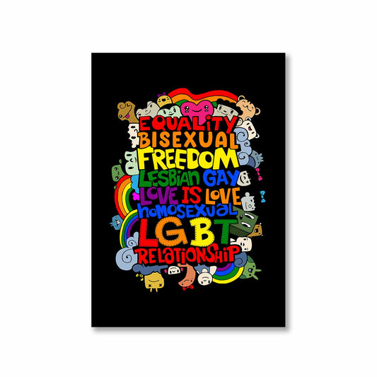 pride doodle poster wall art buy online india the banyan tee tbt a4 - lgbtqia+