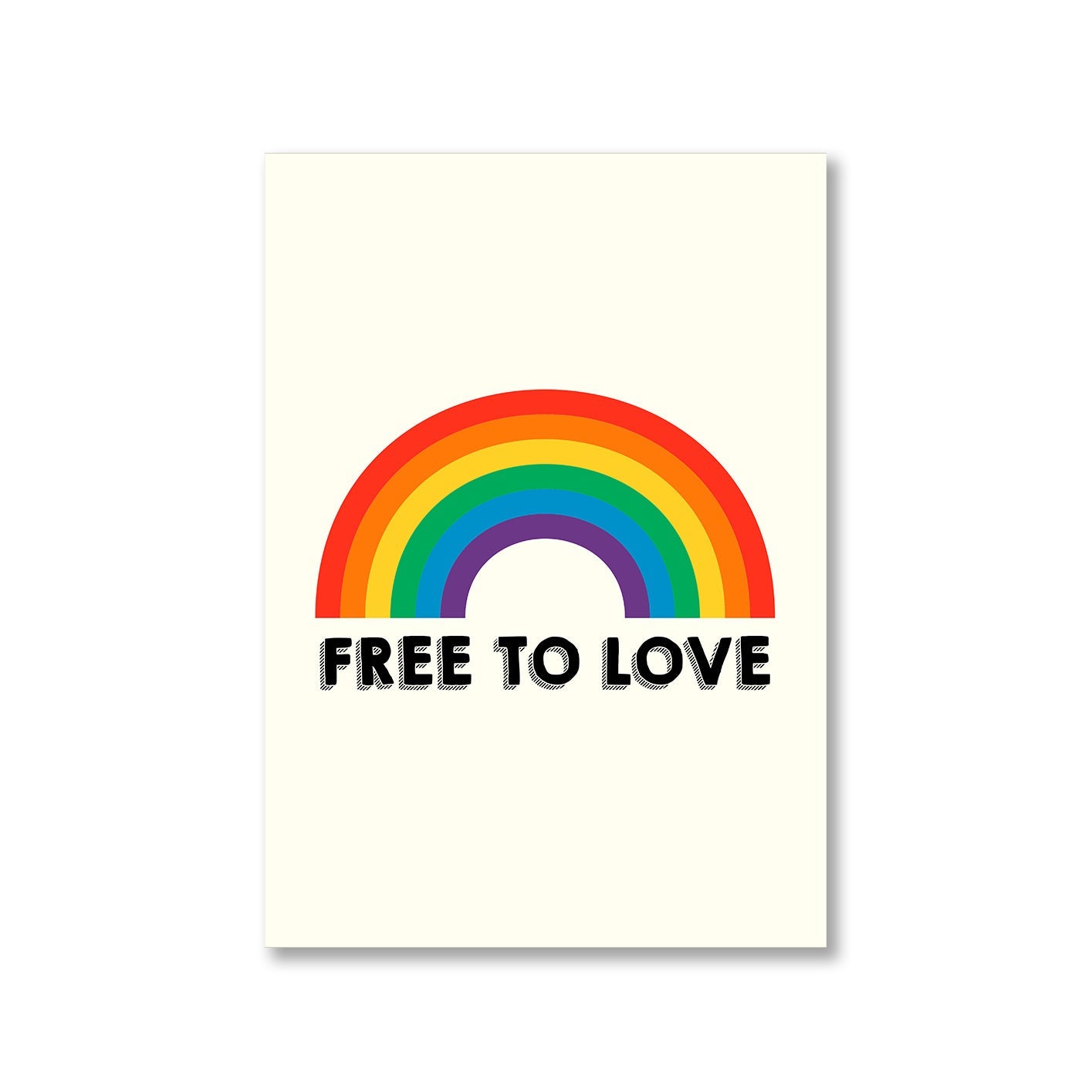 pride free to love poster wall art buy online india the banyan tee tbt a4 - lgbtqia+