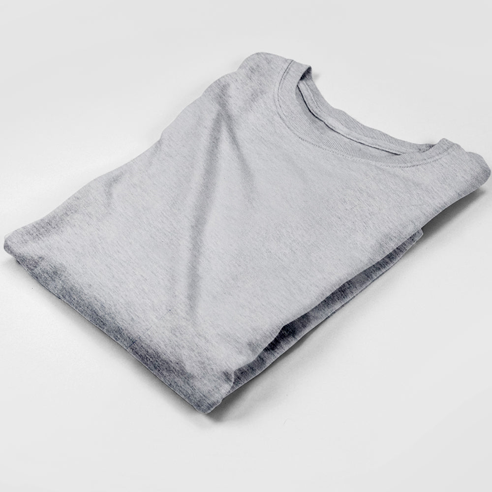 grey melange plain full sleeves t-shirt by the banyan tee tbt basics india plain full sleeves