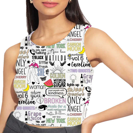 harry styles  all over printed crop tank tv & movies buy online india the banyan tee tbt men women girls boys unisex xs