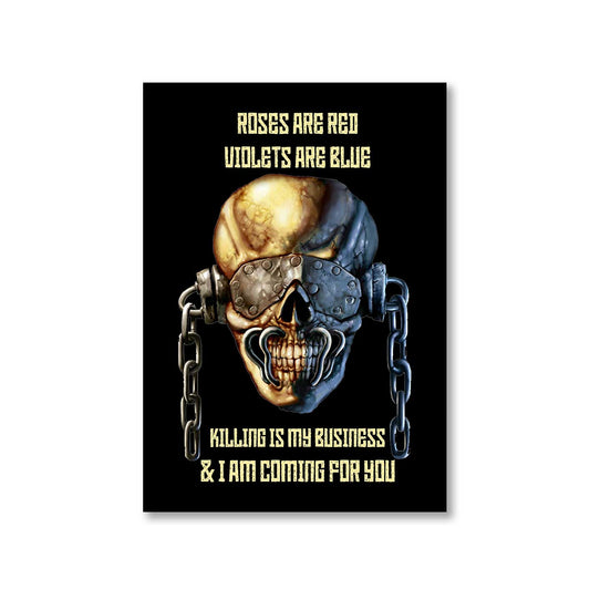 megadeth killing is my business poster wall art buy online india the banyan tee tbt a4