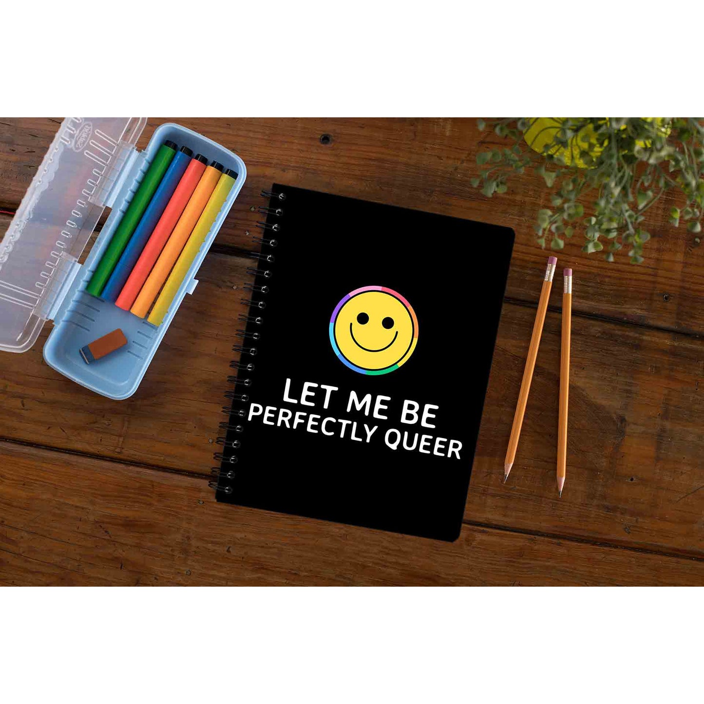 pride let me be perfectly queer notebook notepad diary buy online india the banyan tee tbt unruled - lgbtqia+