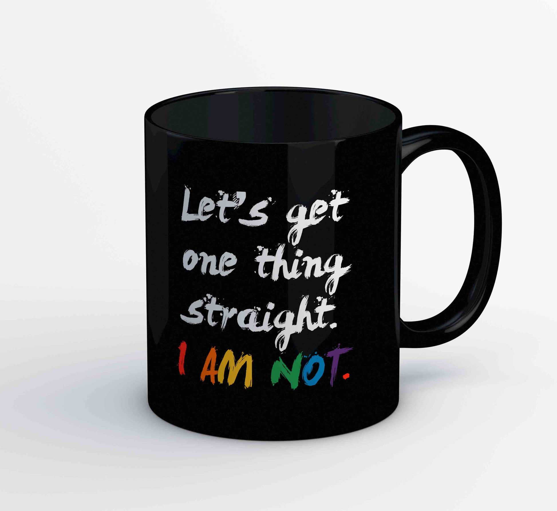 pride let's get one thing straight mug coffee ceramic printed graphic stylish buy online india the banyan tee tbt men women girls boys unisex  - lgbtqia+