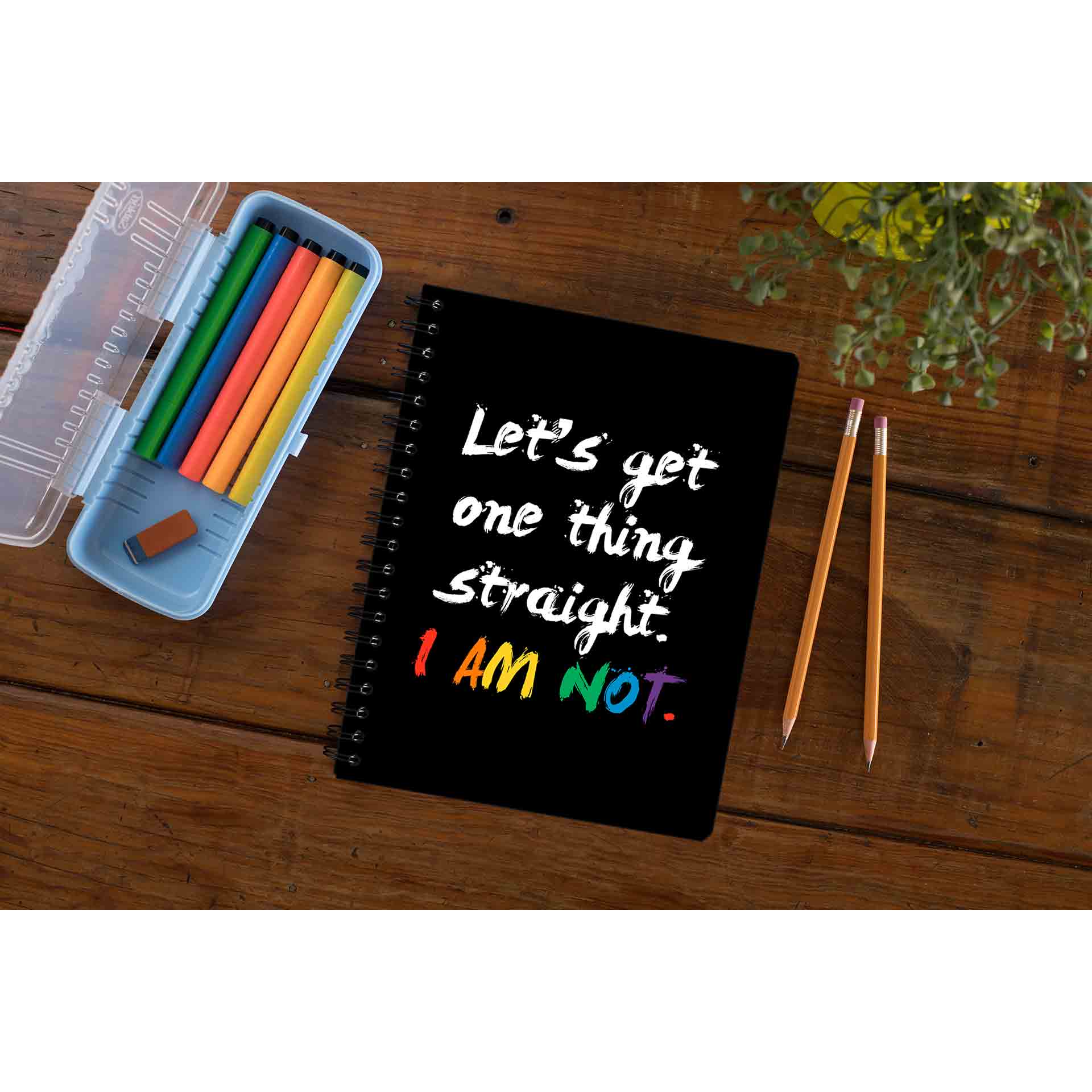 pride let's get one thing straight notebook notepad diary buy online india the banyan tee tbt unruled - lgbtqia+