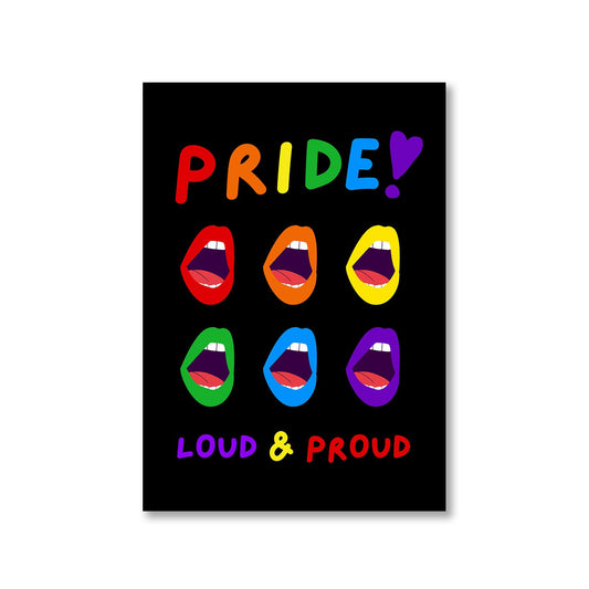 pride loud and proud poster wall art buy online india the banyan tee tbt a4 - lgbtqia+