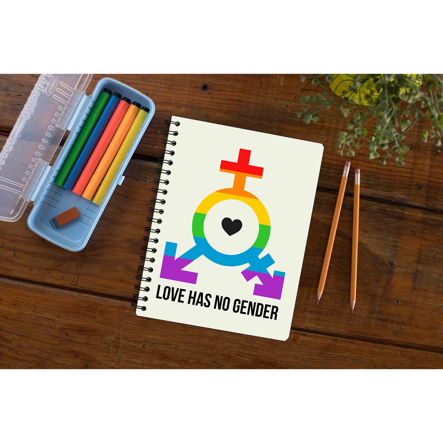 pride love has no gender notebook notepad diary buy online india the banyan tee tbt unruled - lgbtqia+