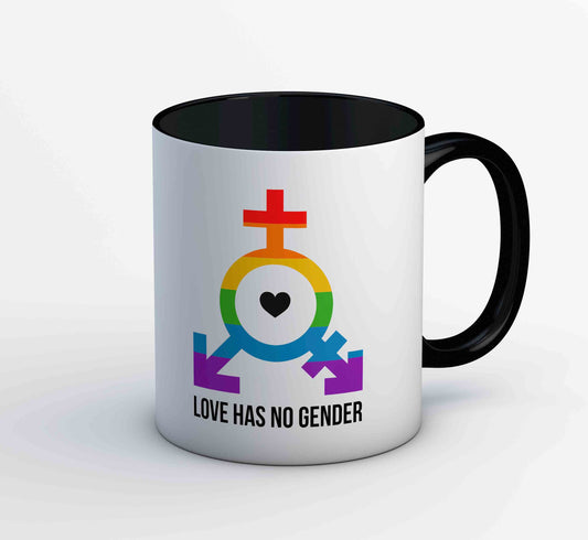 pride love has no gender mug coffee ceramic printed graphic stylish buy online india the banyan tee tbt men women girls boys unisex  - lgbtqia+