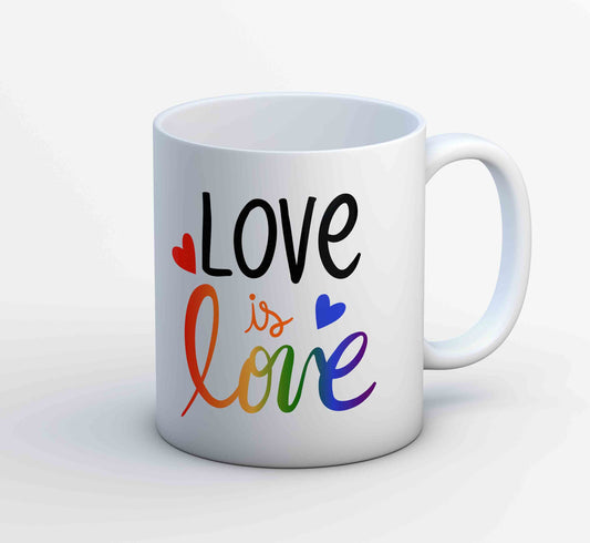 pride love is love mug coffee ceramic printed graphic stylish buy online india the banyan tee tbt men women girls boys unisex  - lgbtqia+