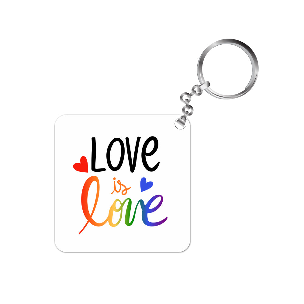 pride love is love keychain keyring for car bike unique home printed graphic stylish buy online india the banyan tee tbt men women girls boys unisex  - lgbtqia+