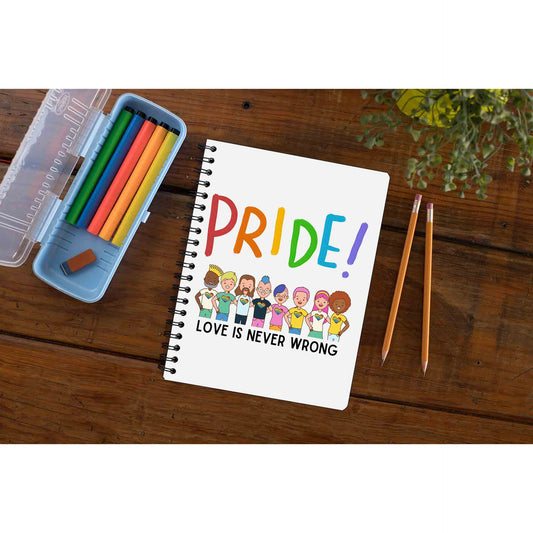 pride love is never wrong notebook notepad diary buy online india the banyan tee tbt unruled - lgbtqia+