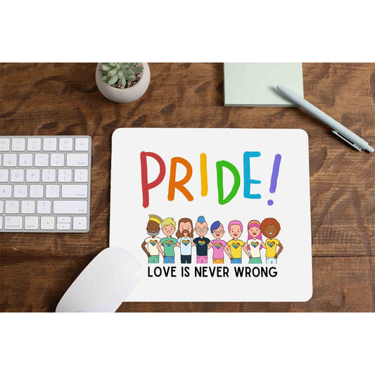 pride love is never wrong mousepad logitech large anime printed graphic stylish buy online india the banyan tee tbt men women girls boys unisex  - lgbtqia+