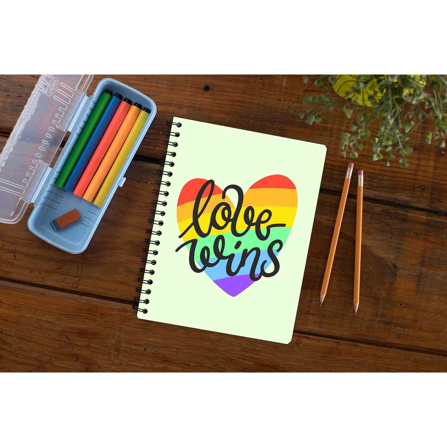 pride love wins notebook notepad diary buy online india the banyan tee tbt unruled - lgbtqia+