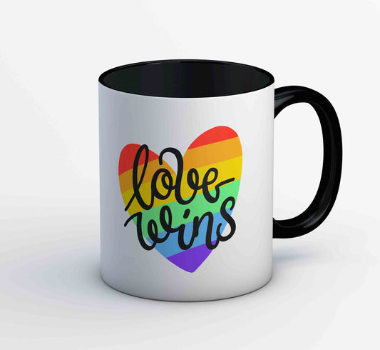 pride love wins mug coffee ceramic printed graphic stylish buy online india the banyan tee tbt men women girls boys unisex  - lgbtqia+