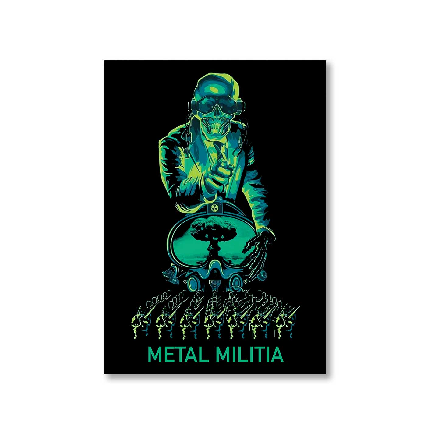 megadeth metal militia poster wall art buy online india the banyan tee tbt a4