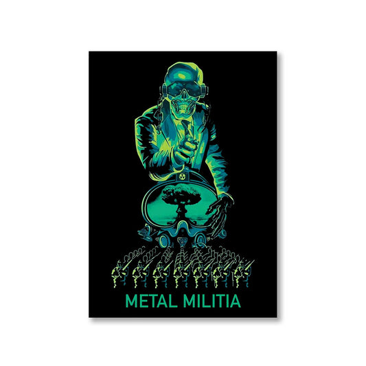 megadeth metal militia poster wall art buy online india the banyan tee tbt a4