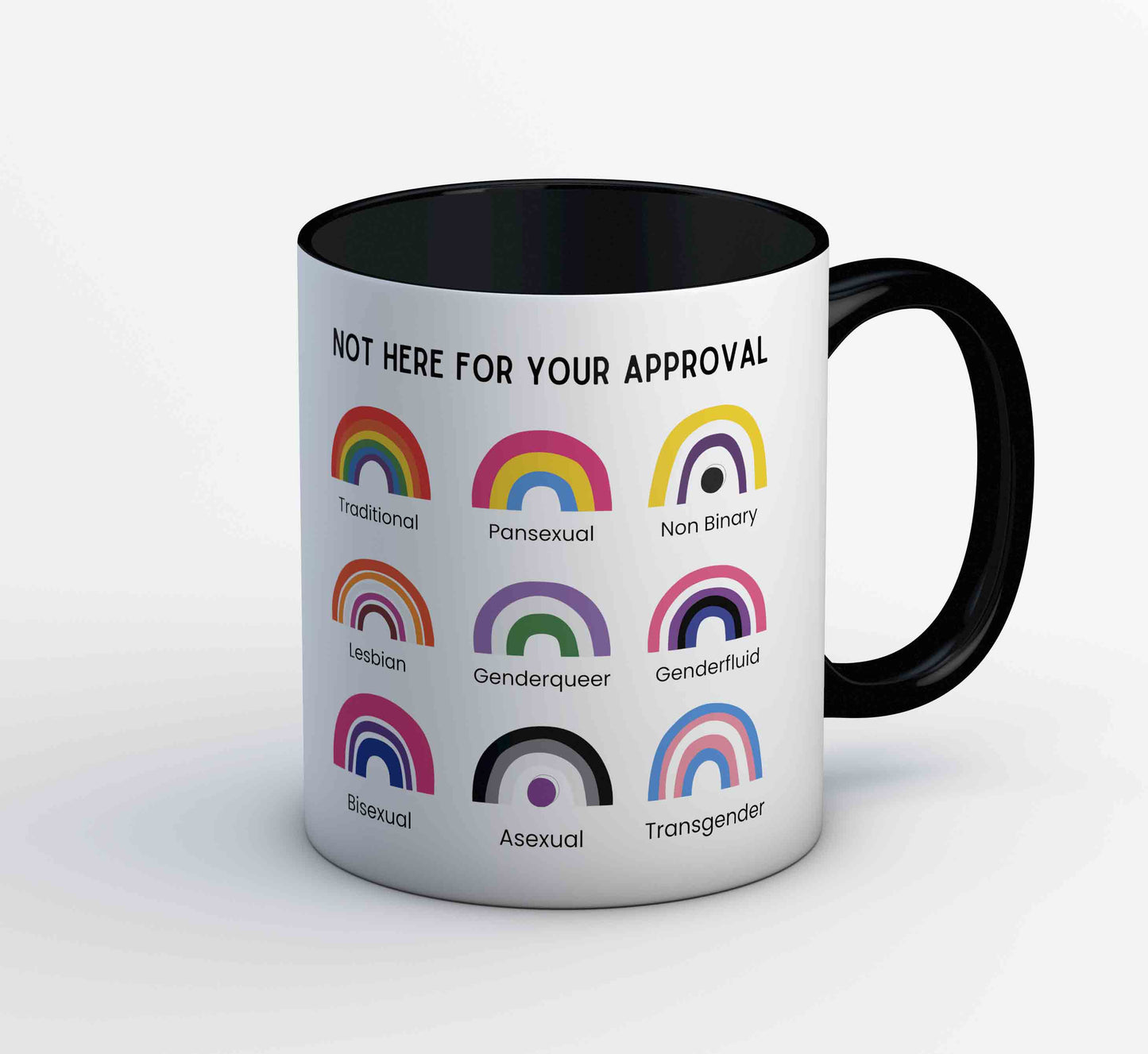 pride not here for your approval mug coffee ceramic printed graphic stylish buy online india the banyan tee tbt men women girls boys unisex  - lgbtqia+
