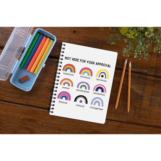 pride not here for your approval notebook notepad diary buy online india the banyan tee tbt unruled - lgbtqia+