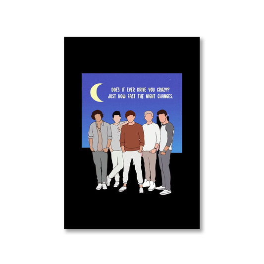 one direction night changes poster wall art buy online india the banyan tee tbt a4