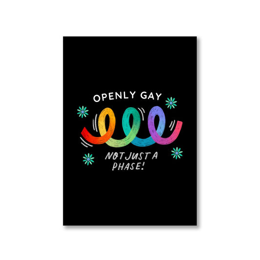 pride openly gay poster wall art buy online india the banyan tee tbt a4 - lgbtqia+