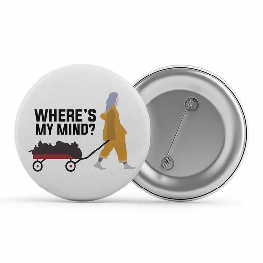 billie eilish bellyache badge pin button music band buy online india the banyan tee tbt men women girls boys unisex  where's my mind