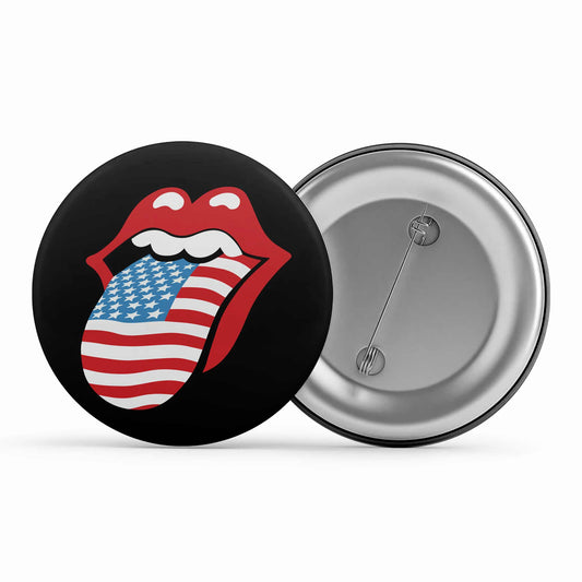 the rolling stones tongue badge pin button music band buy online india the banyan tee tbt men women girls boys unisex