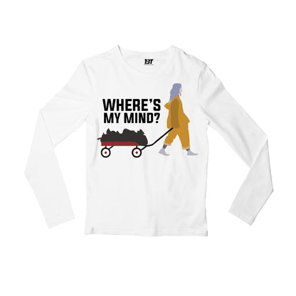 billie eilish bellyache full sleeves long sleeves music band buy online india the banyan tee tbt men women girls boys unisex white where's my mind