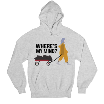 billie eilish bellyache hoodie hooded sweatshirt winterwear music band buy online india the banyan tee tbt men women girls boys unisex gray where's my mind