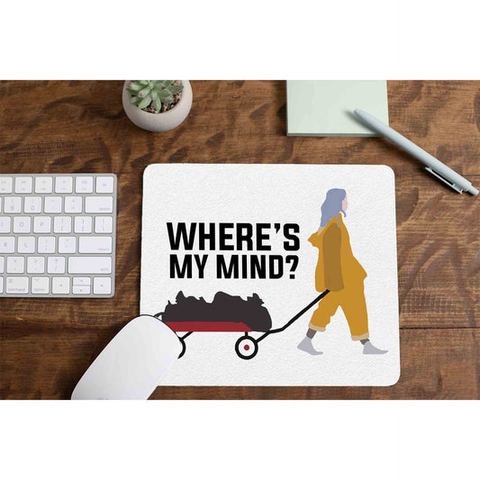 billie eilish bellyache mousepad logitech large anime music band buy online india the banyan tee tbt men women girls boys unisex  where's my mind