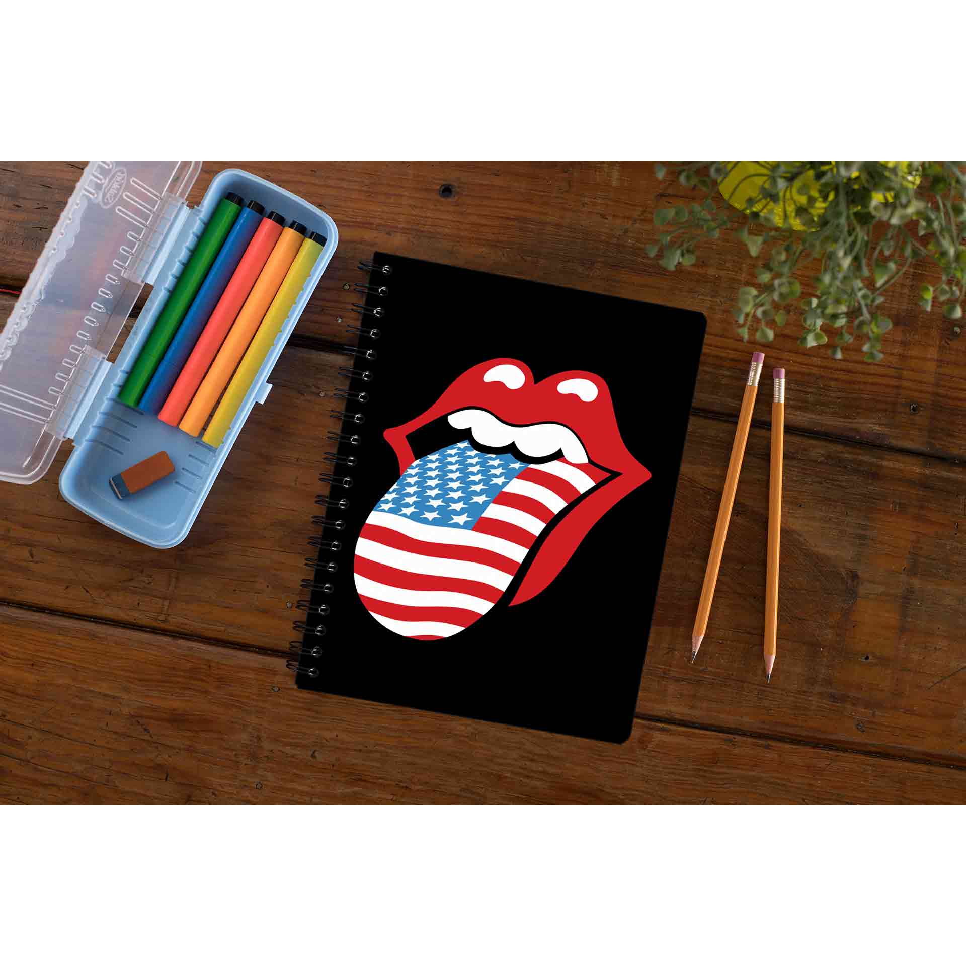 the rolling stones tongue notebook notepad diary buy online india the banyan tee tbt unruled