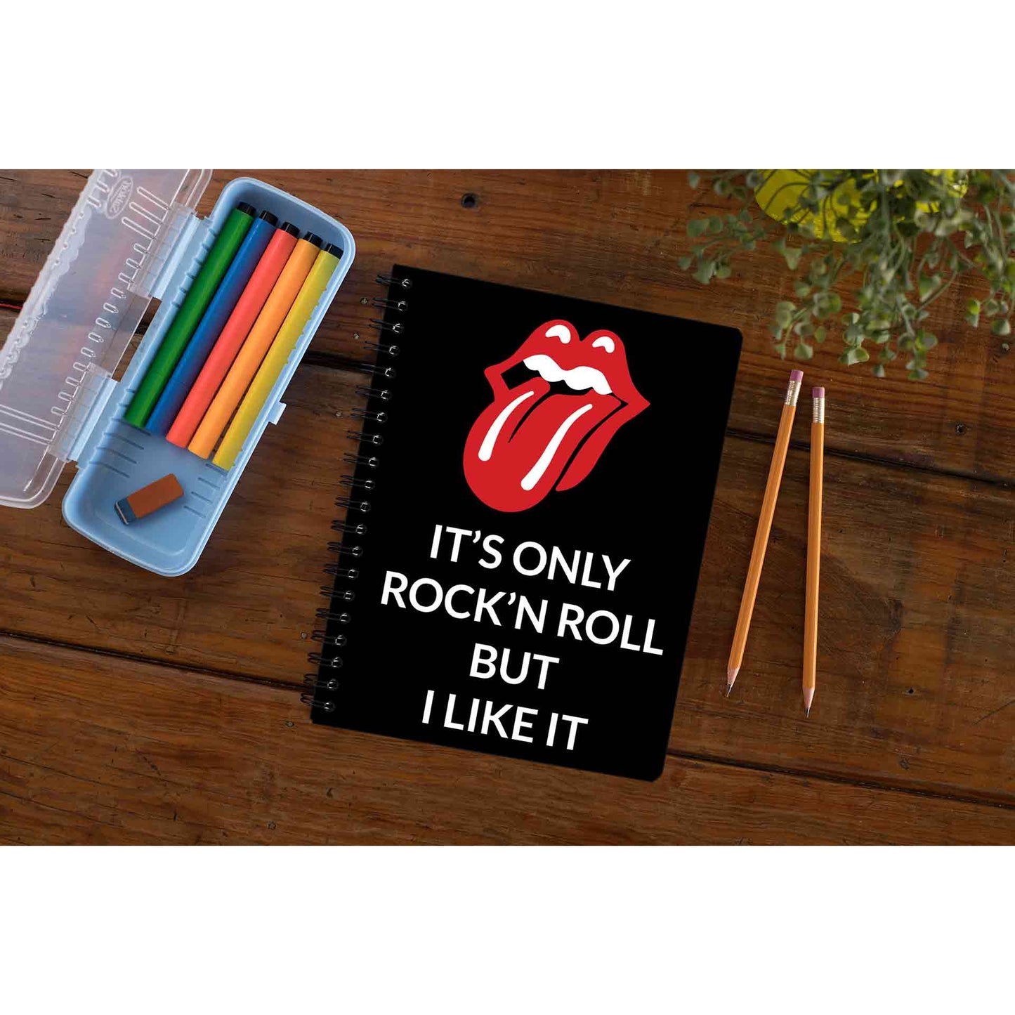 the rolling stones rock 'n roll  notebook notepad diary buy online india the banyan tee tbt unruled