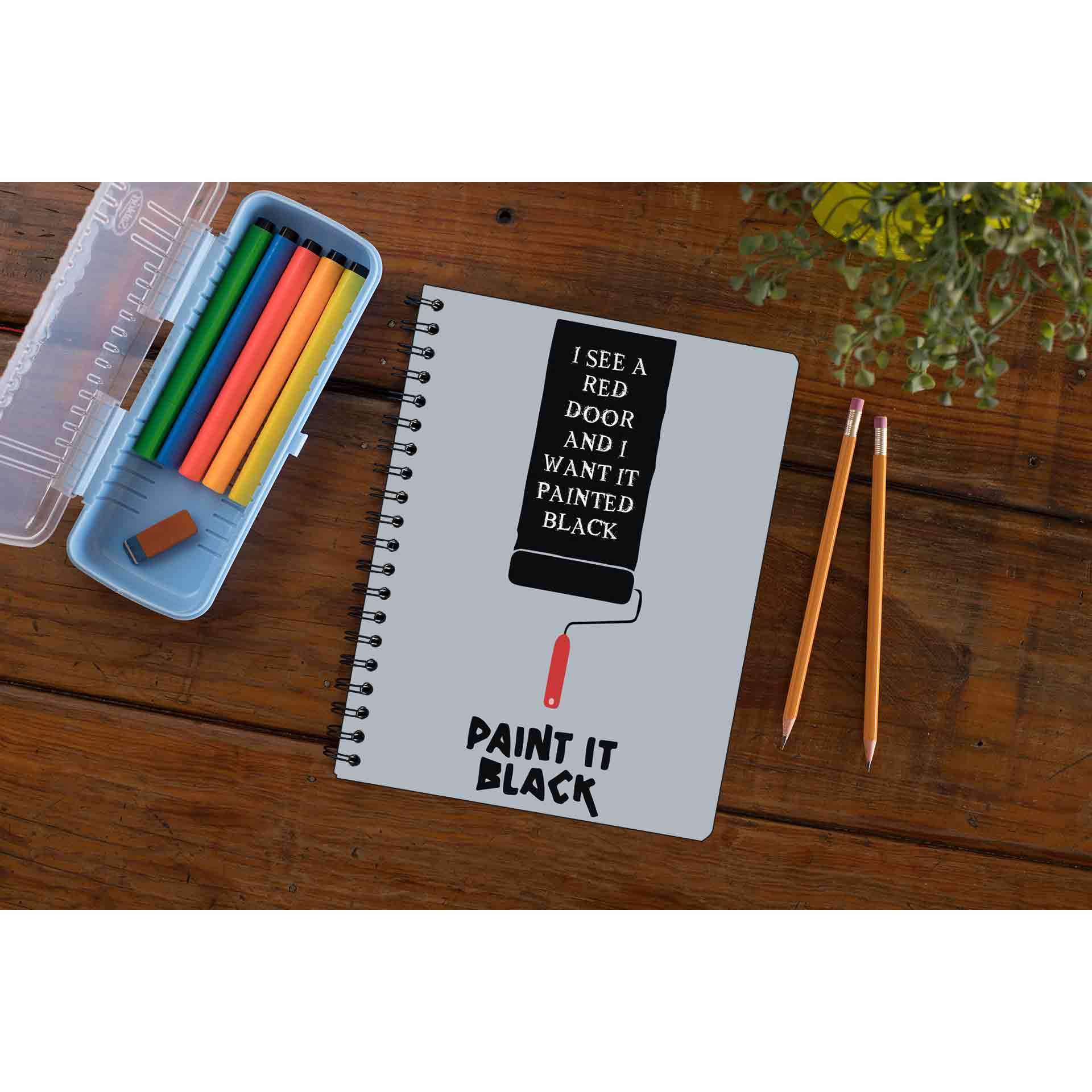 the rolling stones paint it black notebook notepad diary buy online india the banyan tee tbt unruled