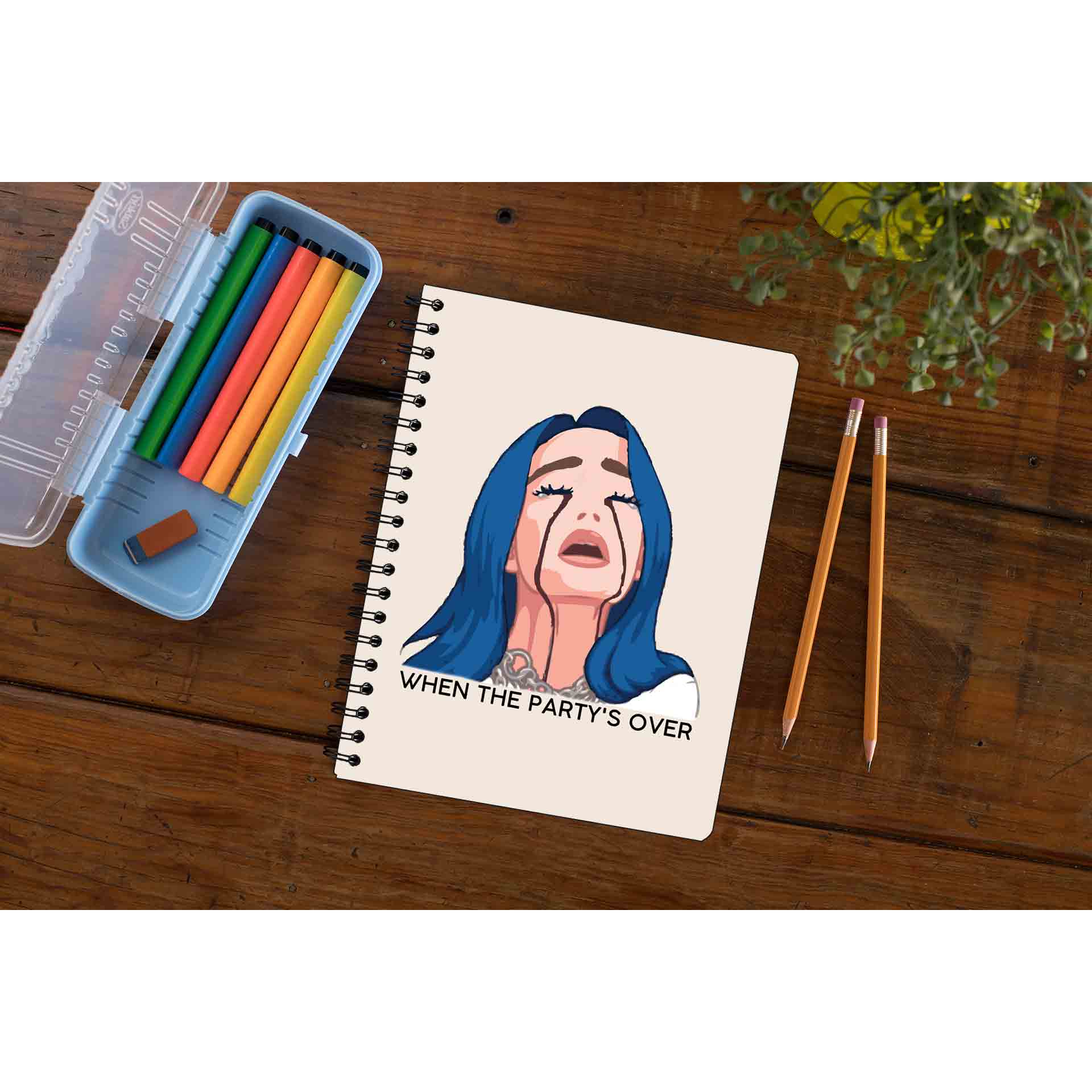 billie eilish when the party's over notebook notepad diary buy online india the banyan tee tbt unruled