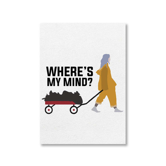 billie eilish bellyache poster wall art buy online india the banyan tee tbt a4 where's my mind
